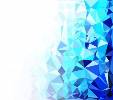 mavi çokgen mozaik arkaplan, yaratıcı tasarım şablonları