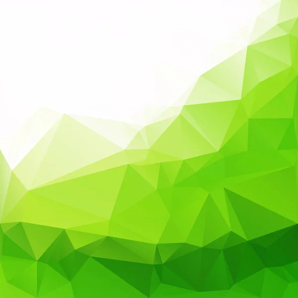 Green Polygonic Mosaic Background Creative Design Template — 스톡 벡터