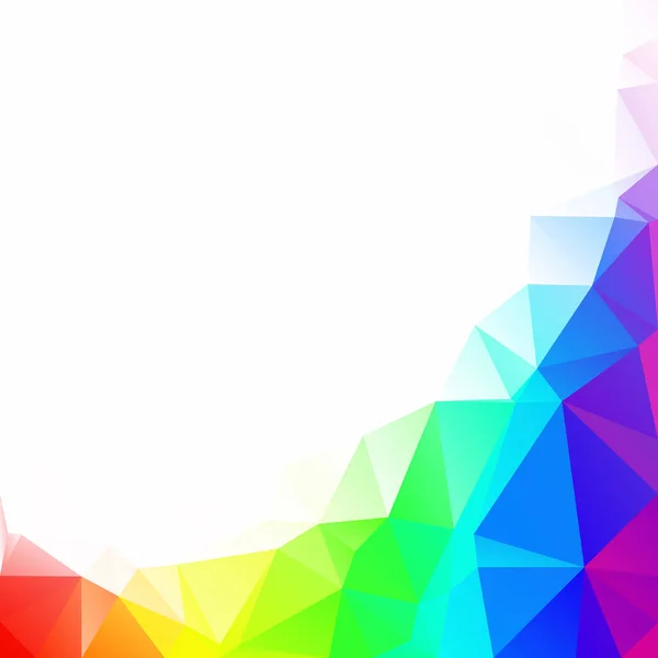 다채로운 다각형 모자이크 크리에이 디자인 — 스톡 벡터