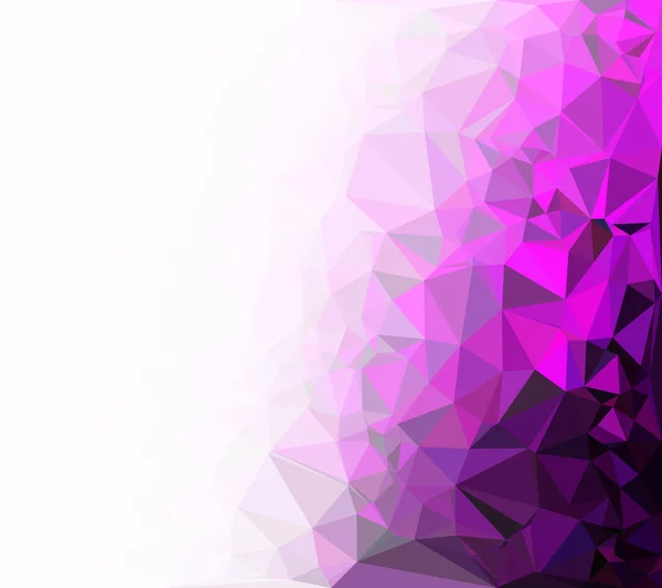 Fundo Mosaico Poligonal Roxo Modelos Design Criativo — Vetor de Stock