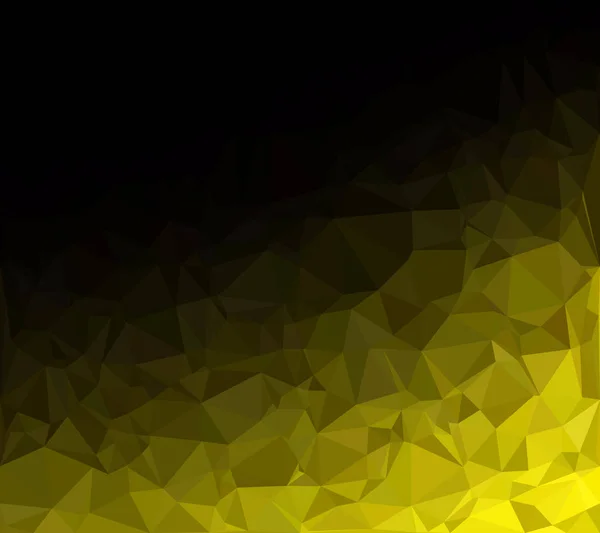 Yellow Polygonal Mosaic Background Creative Design Templates — Stock Vector