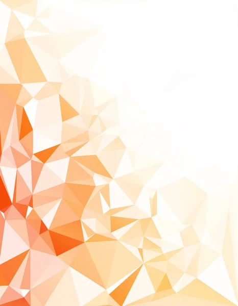 Orange Polygonal Mosaic Background Creative Design Templates — Stock Vector