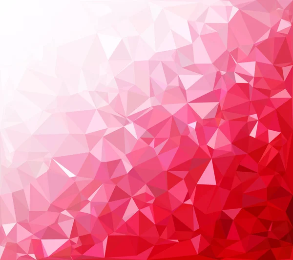 Röd Polygonal Mosaik Bakgrund Creative Design Mallar — Stock vektor