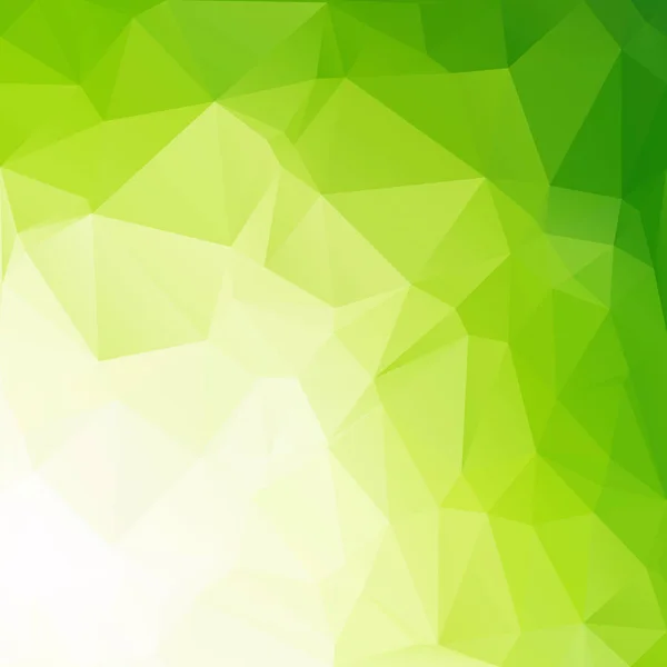 Grön Polygonal Mosaik Bakgrund Creative Design Mallar — Stock vektor