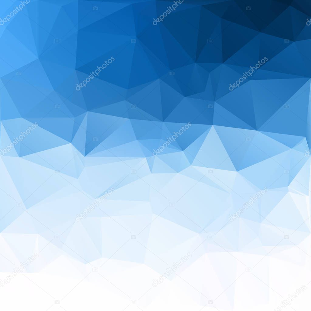 Blue Polygonal Mosaic Background, Creative Design Templates