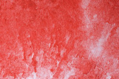 Beyaz Kağıt arka plan, yaratıcı tasarım şablonları üzerinde kırmızı sulu boya sıçrama soyut el boyalı