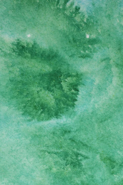 Rezumat Pictat Manual Verde Acuarelă Stropi Fundal Hârtie Albă Design — Fotografie, imagine de stoc