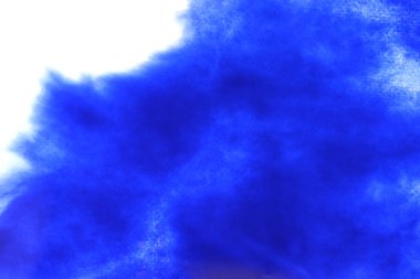 Soyut el boyası beyaz kağıt arkaplan üzerine mavi suluboya sıçrama, Yaratıcı Tasarım Şablonları