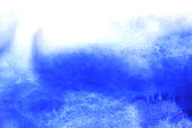 Soyut el boyası beyaz kağıt arkaplan üzerine mavi suluboya sıçrama, Yaratıcı Tasarım Şablonları