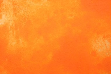 Soyut el boyalı turuncu suluboya splash beyaz kağıt arka planda, yaratıcı tasarım şablonları