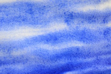 Soyut el boyası beyaz kağıt arkaplan üzerine mavi suluboya sıçrama, Yaratıcı Tasarım Şablonları