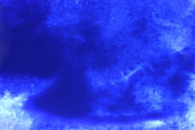 Soyut el boyası beyaz kağıt arkaplan üzerine mavi suluboya sıçrama, Yaratıcı Tasarım Şablonları