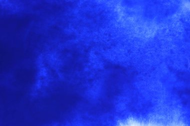 Soyut el boyası beyaz kağıt arkaplan üzerine mavi suluboya sıçrama, Yaratıcı Tasarım Şablonları