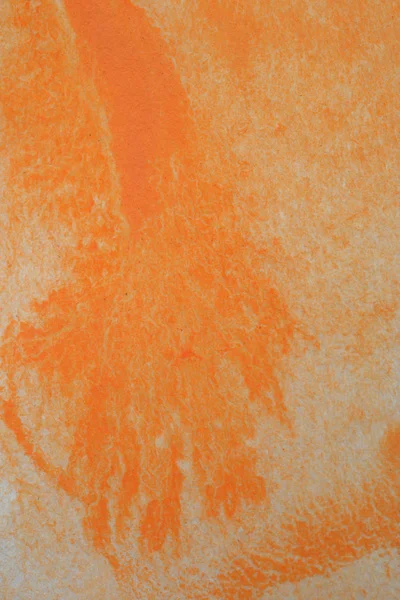抽象的な手描きのオレンジ色の水彩スプラッシュ ホワイト ペーパーの背景 創造的なデザイン テンプレート — ストック写真