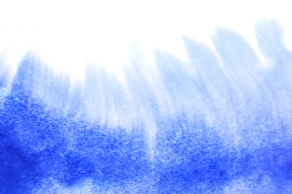 Abstrato Pintado Mão Respingo Aquarela Azul Fundo Papel Branco Modelos — Fotografia de Stock