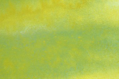 Soyut el boyalı sarı yeşil suluboya splash beyaz kağıt arka planda, yaratıcı tasarım şablonları