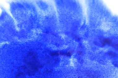 Soyut el boyası beyaz kağıt arkaplan üzerine mavi suluboya sıçrama, Yaratıcı Tasarım Şablonları