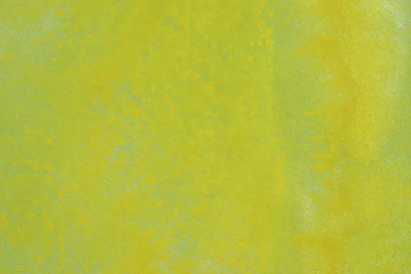 Abstrato Pintado Mão Amarelo Verde Respingo Aquarela Fundo Papel Branco — Fotografia de Stock