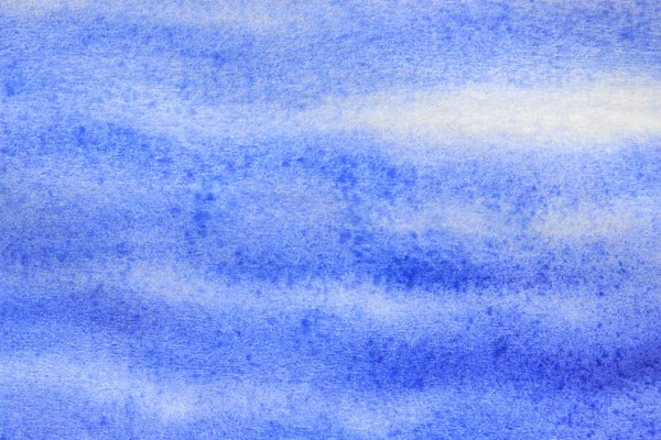 Abstracto pintado a mano azul acuarela chapoteo sobre papel blanco espalda —  Fotos de Stock