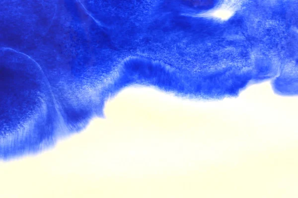 Tangan Abstrak Cat Cat Cat Air Biru Percikan Pada Latar — Stok Foto