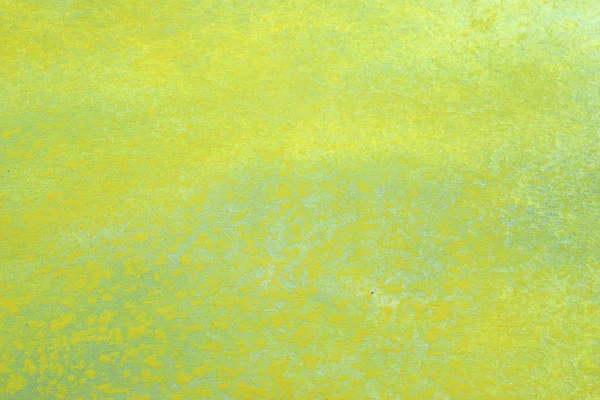 Abstrait Peint Main Jaune Vert Aquarelle Éclaboussure Sur Fond Papier — Photo