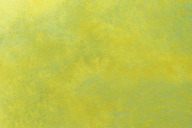 Soyut el boyalı sarı yeşil suluboya splash beyaz kağıt arka planda, yaratıcı tasarım şablonları