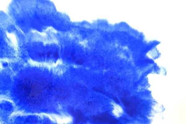 Soyut el boyası beyaz kağıt arkaplan üzerine mavi suluboya sıçrama, Yaratıcı Tasarım Şablonları