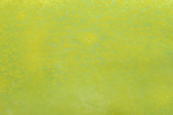 Abstrait Peint Main Jaune Vert Aquarelle Éclaboussure Sur Fond Papier — Photo