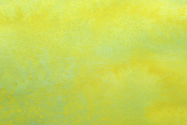 Abstract hand painted yellow green watercolor splash on white paper background, Creative Design Templates