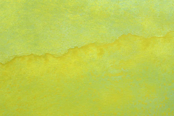 Abstrato Pintado Mão Amarelo Verde Respingo Aquarela Fundo Papel Branco — Fotografia de Stock