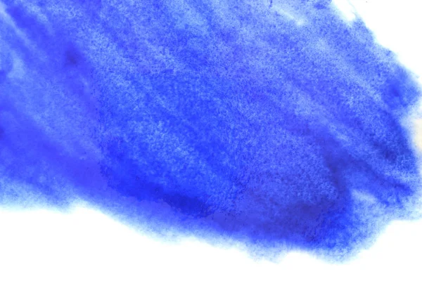 Abstrato Pintado Mão Respingo Aquarela Azul Fundo Papel Branco Modelos — Fotografia de Stock