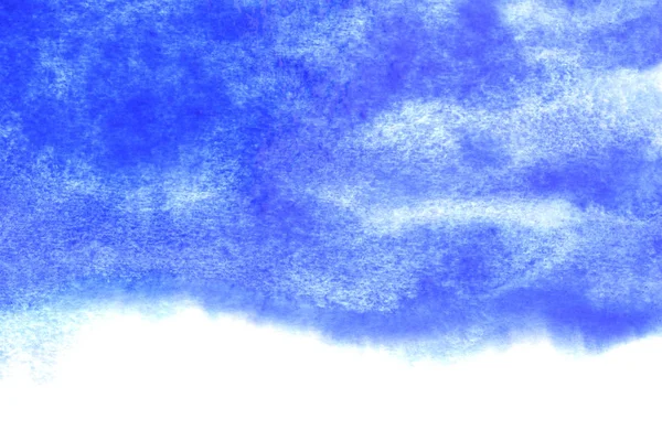 Soyut Boyası Beyaz Kağıt Arkaplan Üzerine Mavi Suluboya Sıçrama Yaratıcı — Stok fotoğraf