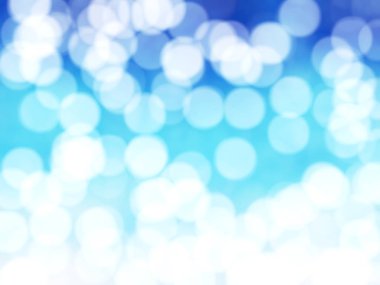 Ufuk benzersiz Soyut Mavi Bokeh şenlikli ışıklar