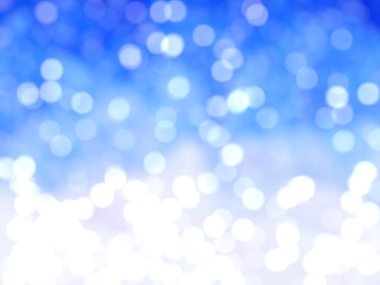 Ufuk benzersiz Soyut Mavi Bokeh şenlikli ışıklar