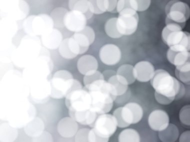 Ufuk benzersiz soyut gri beyaz Bokeh şenlikli ışıklar