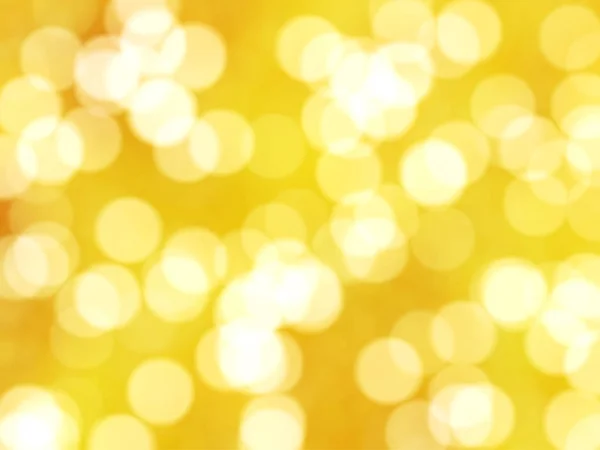 Desfocado Único Abstrato Amarelo Bokeh Luzes Festivas — Fotografia de Stock