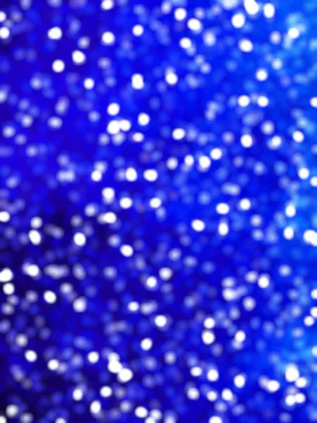 Slavnostní Rozsvícení Rozostřeného Unikátní Abstraktní Modré Bokeh — Stock fotografie