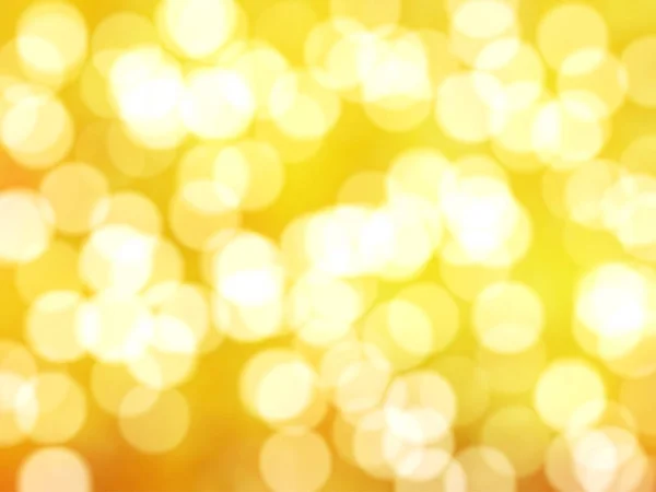 Desfocado Único Abstrato Amarelo Bokeh Luzes Festivas — Fotografia de Stock