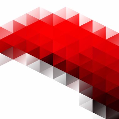 Kırmızı kılavuz Mozaik arka plan, yaratıcı tasarım şablonları