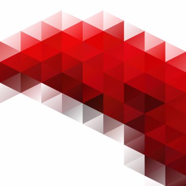 Kırmızı kılavuz Mozaik arka plan, yaratıcı tasarım şablonları