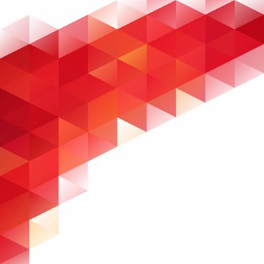 Kırmızı kılavuz Mozaik arka plan, yaratıcı tasarım şablonları