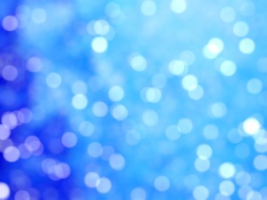 Ufuk benzersiz Soyut Mavi Bokeh şenlikli ışıklar