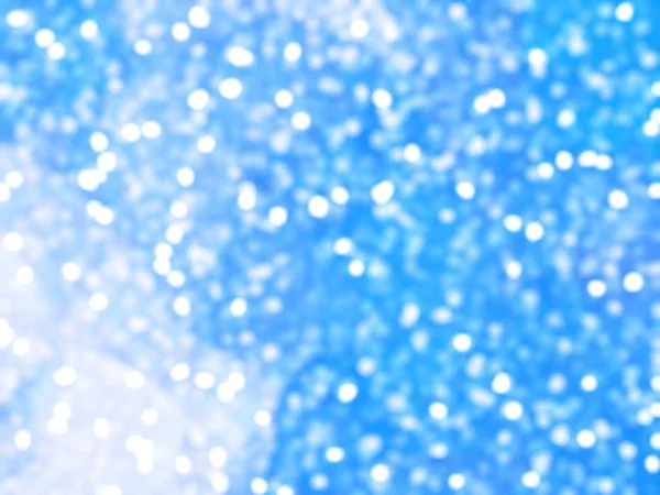 Desfocado Único Abstrato Azul Bokeh Luzes Festivas — Fotografia de Stock