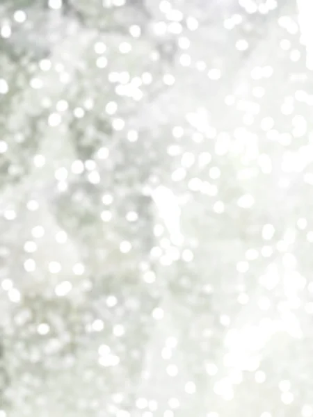 Desfocado Único Abstrato Cinza Branco Bokeh Luzes Festivas — Fotografia de Stock
