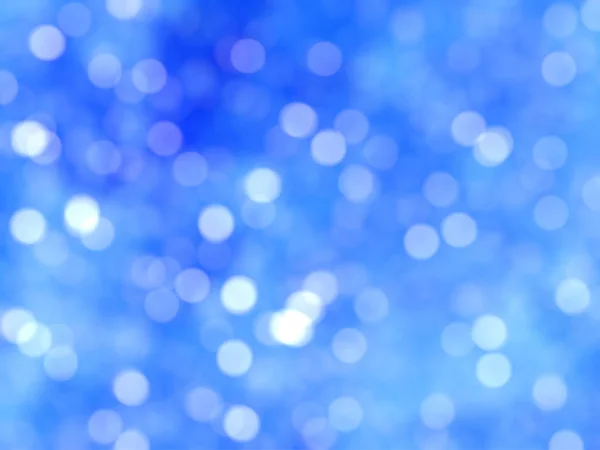 Desfocado Único Abstrato Azul Bokeh Luzes Festivas — Fotografia de Stock