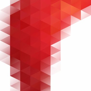 Kırmızı kılavuz Mozaik arka plan, yaratıcı tasarım şablonları