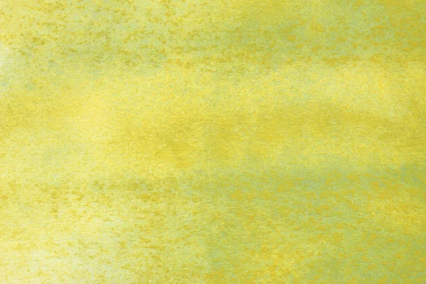 Abstrato Pintado Mão Amarelo Verde Respingo Aquarela Fundo Papel Branco — Fotografia de Stock