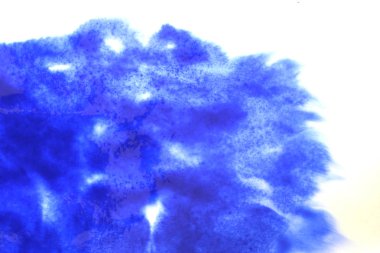 Soyut el boyası beyaz kağıt arkaplan üzerine mavi suluboya sıçrama, Yaratıcı Tasarım Şablonları