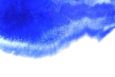 Soyut el boyası beyaz kağıt arkaplan üzerine mavi suluboya sıçrama, Yaratıcı Tasarım Şablonları