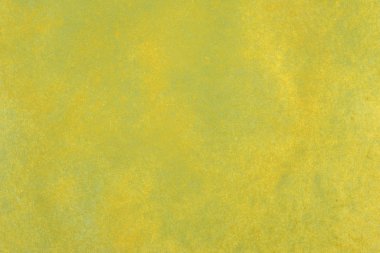 Soyut el boyalı sarı yeşil suluboya splash beyaz kağıt arka planda, yaratıcı tasarım şablonları